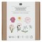Rico Design Stick and Stitch Embroidery Kit - Pkg of 15, Spring Flowers